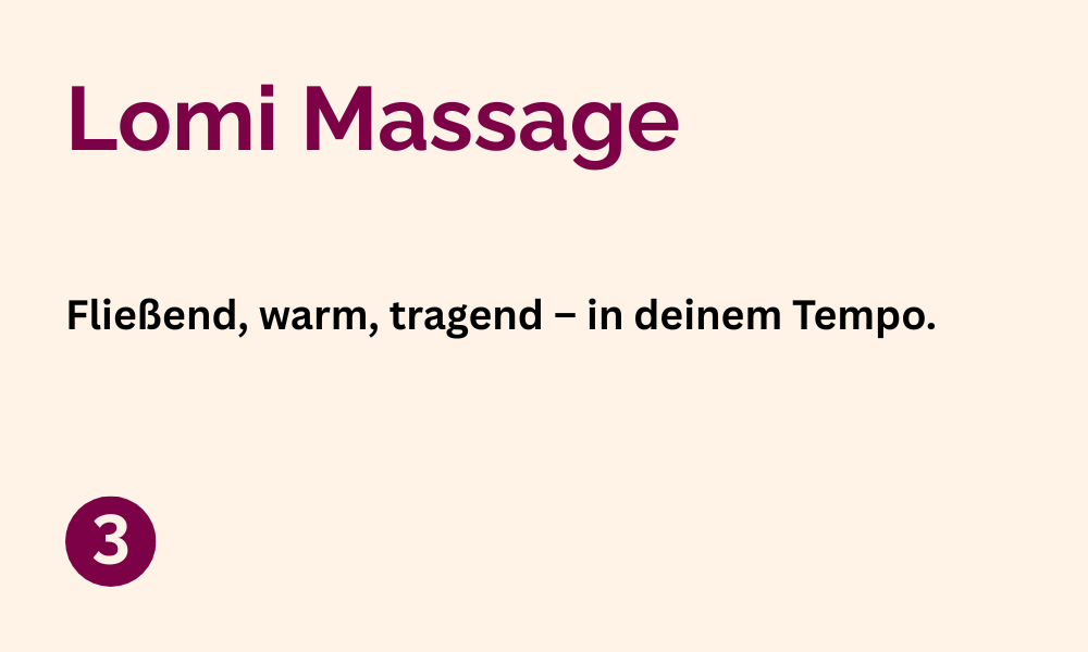 Ablauf Lomi Massage in Zwickau